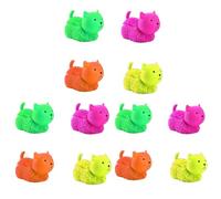 PNJB Squeezable Cat Puffer, Anti-Stress Relaxer Ball, Light Up Sensory Toy, Fidget Toys For Kids, Toy Activity And Play, Finger Toy, Squishy Toys, LED Fidget Toy, Random Colour, (12PCS)