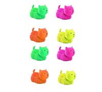 PNJB Squeezable Cat Puffer, Anti-Stress Relaxer Ball, Light Up Sensory Toy, Fidget Toys For Kids, Toy Activity And Play, Finger Toy, Squishy Toys, LED Fidget Toy, Random Colour, (8PCS)