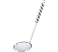 PNJB Stainless Steel Ultrafine Mesh Oil Skimmer, Strainer Colander, Spoon Filter Soup Strainer, Kitchen Tool, Colander Spoon Non-Slip with Long Handle, Lightweight Kitchen Tool (12cm)