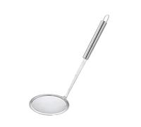 PNJB Stainless Steel Ultrafine Mesh Oil Skimmer, Strainer Colander, Spoon Filter Soup Strainer, Kitchen Tool, Colander Spoon Non-Slip with Long Handle, Lightweight Kitchen Tool (10cm)
