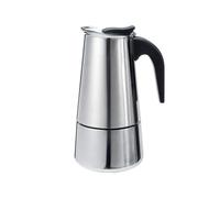 PNJB Stovetop Espresso Maker, Stainless Steel, Classic Moka Pot, Heat-Resistant Handle, Easy-Pour Spout, Aromatic Italian-Style Coffee at Home, Office & Travel, 2 Cup 100ml