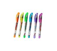 PNJB Temporary Tattoo Pens, Kids Gel Temporary Tattoos, 6pcs Multicolor Glitter, Not Water Resistant, Whimsical, Colorful, Small, Variety Pack, Stars