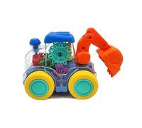 PNJB Transparent Concept Gear Truck - Car Musical And 3d Lights Kids Vehicle, Toy For 3 To 5 Year Kids And Children, Transparent Gear Train Engine, Multicolour