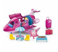 PNJB Travel Holiday Business Aircraft Playset for Kids, Educational Toy, Pretend Play Set for Girls & Boys, Imaginative Roleplay, Foldable Design, for Children
