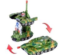 PNJB Universal Shape-Shifting Vehicle, Tank, Robot, Military, T2 Electric Wind, Realistic Army Tank Design, Military Sounds and Beautiful LED Lights