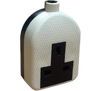 PNJB White Extension S-o-c-k-e-t, Rewireable, S-o-c-k-e-t For Extension Cable Single Gang, Trailing S-o-c-k-e-t 1 Gang, Electrical Plug, Versatile, Single Gang Design
