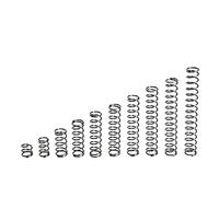 Pnloog 5PCS, Spring Steel Compressed Spring, Wire Diameter 0.9mm, Outer Diameter 7mm, Free Length (60-100) mm, 0.9x7x(60-100) mm, Y Type Compression Springs (Length : Length 60mm)