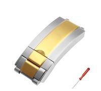 PNMNZTPAP 16mm Folding Buckle Fit For Rolex Watch Daytona Datejust Water Ghost Yacht Submariner Stainless Steel Clasp Men Women Watch clasp(16mm-Silver Gold)