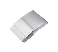 PNMNZTPAP 316L Stainess Steel Slider Adjustable Buckle Fit For Breitling Watchband 20mm Double Click Clasp Strap Wing Fold Watch clasp(Matt Silver)