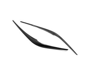 PNMNZTPAP Carbon Fiber Car Headlight Eyebrow Cover Trim Head Lamp Eyelid Exterior Accessories Compatible With Mazda Cx-5 Cx5 KF 2017-2019 2020 2021 Chrome style(Carbon Fiber Color)