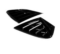 PNMNZTPAP Window Side Louvers Vent Hatchback Car Accessories ABS Trim Frame Carbon Fiber Style 2021+ For Ford For Focus For ST-LINE MK4 2019 2020 Chrome style(Gloss black)