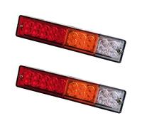 PNNNU 2Pcs LED Forklift Tail Light 12V 24V Trailer Rear Light Lanterns for Trucks Stop Turn Signal Reversing Light