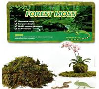 Pnoyws 5L Natural Sphagnum Moss for Plants & Reptiles, Long Lasting Peat Moss Reptile Bedding for Snake, Turtle, Gecko, Frog and Orchids Terrarium Substrate