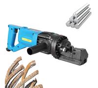 Pnpaea Electric Hydraulic Rebar Bender 1300W Portable Hydraulic Rebar Bending Machine Rebar Within 3.5-4.55S Easy Bending Rebar Steel Bar,for Round Rebar RC-16