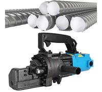 Pnpaea Electric Rebar Bender 1300W Hydraulic Rebar Bending Machine Rebar Within 3.5-4.55S Bending Angle 0°-130° with Positioning Bolt Fast Easy Bending Rebar Steel Bar Steel Rod RC-20