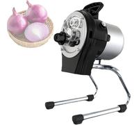 Pnpaea Electric Vegetable Chopper, 110W Commercial Vegetable Slicer, Scallion Cutter Food Processor Three Feed Inlet Options Available, 1-5mm Adjustable Thickness,for Veggie Onion Garlic A
