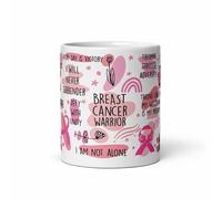 PNSAXBD Breast Cancer Warrior Mug Gift, Cancer Survivor, Chemotherapy Gift, Daily Reminder Mug, Affirmation Mug 11 OZ