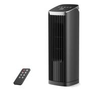 PNTCK Tower Fan for Bedroom, 24ft/s Quiet Desk Fan, 70° Oscillating Cooling Fan with Remote, Led Display, 4 Speed Options, 4 Modes,12Timer,13" Bladeless Portable Fan, Portable Fans for Home