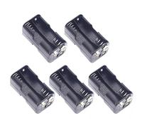 Pnuokn 5pc 4xAA Battery Holder With Battery Snap Connector Practical AA Battery Holder Storage Box With 9V Connector 4 Batteries Box