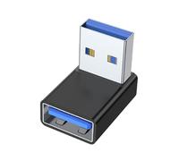 Pnuokn 90 Degree Right Up Down Angled USB3.0 Male To Female Extension Adapter For Laptop PC USB Extension Converter 90 Degree Adapter Low Profile