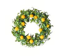 Pnuokn Artificial Lemon Wreath Spring Wreath With Fruit Front Door Wreath For Front Door Garden Holiday Wedding Decorations Business
