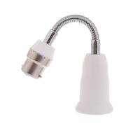 Pnuokn B22 To E27 Extended Light Base Stand Lamp Bulb Socket Adapter Holder Adjustable Lamp Socket Extender AC100-230V B22 To E27 Light Fixture Adapter