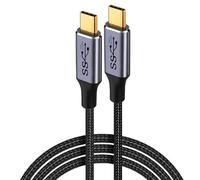 Pnuokn Flexible USB C To USB C Cable 20Gbps Data Transfer 100W Fast Charging 4K/60Hz Video Display For Laptops 0.5m/1.5m USB Cable