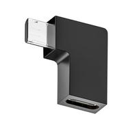 Pnuokn Micro USB Male To Type C Female 90 Degree Extension Adapter USB C Upward Downward Connector For Laptop Micro USB Male To Female