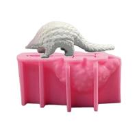 Pnuokn Pangolin Shaped Candle Molds for Candle Soap Room Decoration, Animal Figurine Silicone Molds for Plaster Decoration