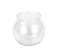 Pnuokn Plastic Round Aquarium Unbreakable Crystal-Clear Fish Bowl 4 Sizes Vases For Candy Ornament Holder