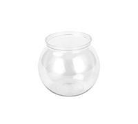 Pnuokn Plastic Round Aquarium Unbreakable Crystal-Clear Fish Bowls For Small Fish 4 Sizes Vases For Candy Ornament Holder