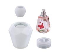 Pnuokn Silicone Mold, 3 Pcs Perfume Bottle Molds Storage Box Bottle Container Silicone Epoxy Resin Molds for DIY Jewelry Decorative Crafts