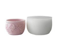 Pnuokn Silicone Mold, Creative Flower Storage Box Mold Resin Candle Jar Molds with Lid Jewelry Container Epoxy Mould for Craft Enthusiasts
