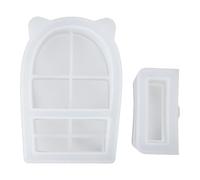 Pnuokn Silicone Mould, Cat Ears Drawer Silicone Molds Birthday Jewelry Storage Box Mold for DIY Home Decoration Rings Holder Jewelry Storage