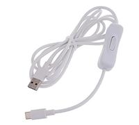 Pnuokn White USB To Type-C Cable With Switch High-Speed Data Transfer And Charging Cord For Digital Devices And Accessories Portable Data Cable TypeC Charger Cable Cable Phone Charging Cable