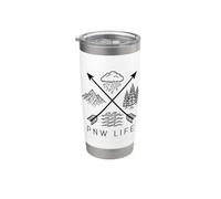 PNW Life Pacific Northwest Pride Oregon Washington Montana Stainless Steel Insulated Tumbler