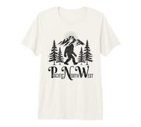PNW Pacific Northwest Bigfoot Oregon Washington Montana Premium T-Shirt