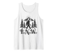 PNW Pacific Northwest Bigfoot Oregon Washington Montana Tank Top