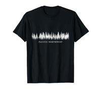 PNW Pacific Northwest Pine Tree Forest Nature T-Shirt