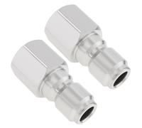 PNXKTXO 3/8 Inch Female NPT Fitting Pressure Washer Coupler, 2 Pcs Stainless Steel Quick Connect Fittings Plug for Cleaning Machine 5000 PSI
