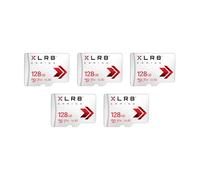 PNY 128GB XLR8 Gaming microSDXC Memory Card 5-Pack - 100MB/s, UHS-I, 4K UHD, Full HD, U3, V30, A2 - Micro SD for Portable Console Gaming on Nintendo-Switch, Steam Deck, Smartphones and Tablets