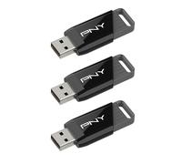 PNY 3-Pack 128GB Attaché X USB 3.2 Gen 1 Flash Drive, Advanced Performance Up to 130MB/s Read, Everyday Data Store & Transfer, Reliable Portable Storage, Durable, Type-A, Computers, Laptops, Desktops