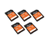 PNY 32GB Elite™ Class 10 U1 V10 SDHC Trail Camera Flash Memory Read Up to 100MB/s, UHS-I, HD Photo & Video, Outdoor Camera, DSLR Camera, Tactile Use, Wildlife Enthusiasts, 5-Pack