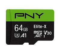 PNY 64GB Elite-X Class 10 U3 V30 microSDXC Flash Memory Card