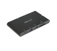 PNY - All-in-One USB-C - Mini Portable Dock - VGA, HDMI, Ethernet