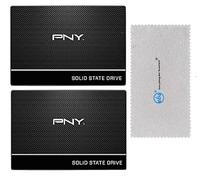 PNY CS900 240GB 2.5” Sata III Internal Solid State Drive (SSD) Two Pack for Computer & Laptop Storage (SSD7CS900-240-RB) Bundle with (1) Everything But Stromboli Microfiber Cloth