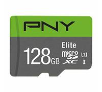 PNY Elite 128GB microSDXC-Speicherkarte + SD-Adapter, 100MB/s Lesege (SD-Karten)