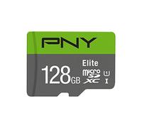 PNY Elite Performance 128 GB Class 10 UHS-1 U3 MicroSDHC Memory Card, Black, Green