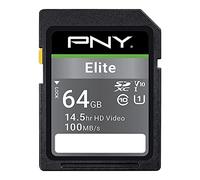 PNY Elite SDXC card 64GB Class 10 UHS-I U1 100MB/s