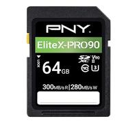 PNY EliteX-PRO 90 64GB SD Memory Card C10 U3 V90 UHS-II